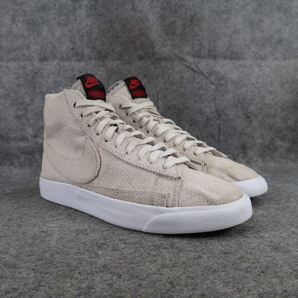 Nike Shoes Mens 8 Sneaker Blazer Mid QS Stranger Things Upside Down Pack Trainer - Picture 1 of 16